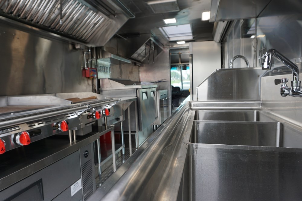 Sizzles HTX Foods Truck Interior